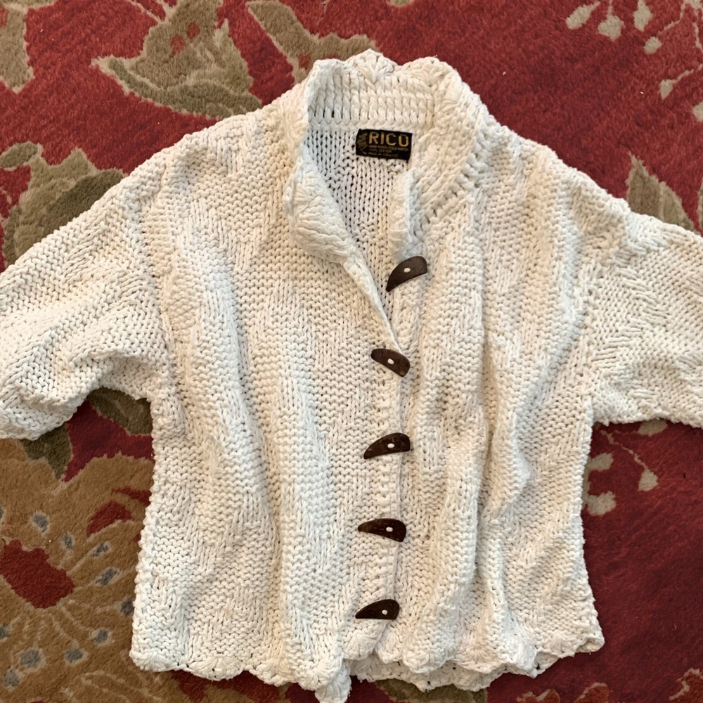 Handmade 100% cotton sweater.